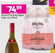 Brutal Fruit Ruby Apple Cider-6 x 275ml Per Pack