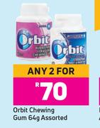 Orbit Chewing Gum Assorted-For Any 2 x 64g