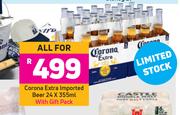 Corona Extra Imported Beer With Gift Pack-24 x 355ml