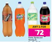 Fanta, Sprite & Stoney-For Any 4 x 2Ltr