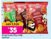 Simba Potato Chips Assorted-For Any 3 x 132g