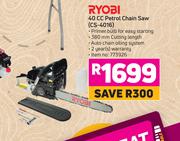 Ryobi 40cc Petrol Chain Saw CS-4016