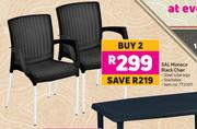 Sal Monaco Black Chair-For 2