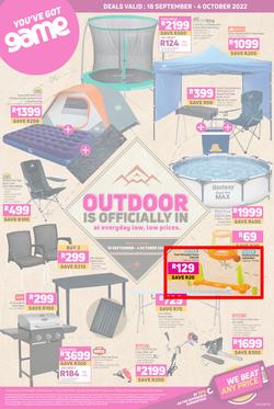 Game : Outdoor Is Officially In At Everyday Low, Low Prices (18 September - 04 October 2022), page 1