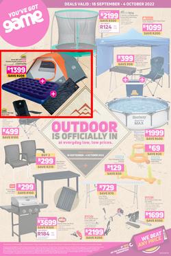 Game : Outdoor Is Officially In At Everyday Low, Low Prices (18 September - 04 October 2022), page 1