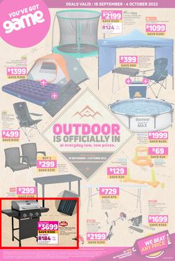 Game : Outdoor Is Officially In At Everyday Low, Low Prices (18 September - 04 October 2022), page 1