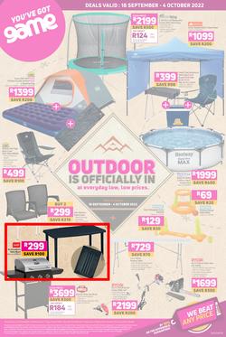 Game : Outdoor Is Officially In At Everyday Low, Low Prices (18 September - 04 October 2022), page 1