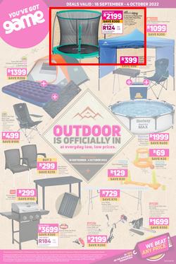 Game : Outdoor Is Officially In At Everyday Low, Low Prices (18 September - 04 October 2022), page 1
