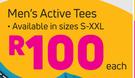 Men's Active Tees-Each