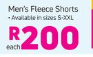 Men's Fleece Shorts-Each