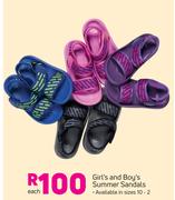 Girl's And Boy's Summer Sandals-Each