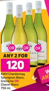 KWV Chadonnay Sauvignon Blanc, Grenache Or Chenin Blanc-For Any 2 x 750ml
