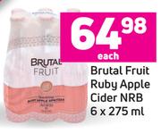 Brutal Fruit Ruby Apple Cider NRB-6 x 275ml Each