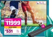 Hisense 65" (165cm) Premium UHD Smart TV Plus Soundbar Home Theatre System HS214