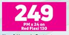2 x Samsung Galaxy A03 4GB Smartphone-On Red Flexi 130 + On Promo 70