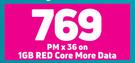 Samsung S22 Plus 5G-On 1GB Red Core More Data