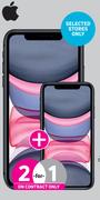 2 x Apple iPhone 11 64GB Smartphone-On 1GB Red Core More Data