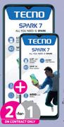 Tecno Spark 7 64GB 4G Smartphone-Each