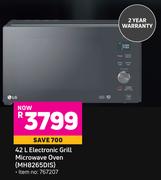 LG 42L Electronic Grill Microwave Oven MH8265DIS