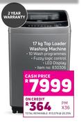 Defy 17Kg Top Loader Washing Machine