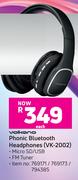 Volkano Phonic Bluetooth Headphones VK-2002- Each