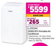 Logik 12000 BTU Portable Air Conditioner
