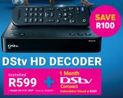 Dstv HD Decoder Installed HD 4141 MVP