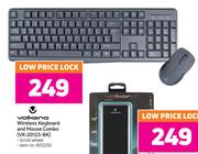 Volkano Wireless Keyboard & Mouse Combo VK-20123-BK