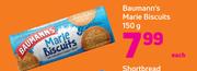 Baumann's Marie Biscuits-150g Each
