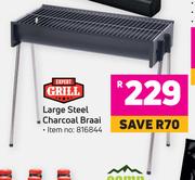 Expert Grill Large Steel Charcoal Braai