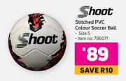 Shoot Stitched PVC Colour Soccer Ball