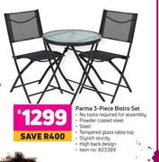 Parma 3 Piece Bistro Set