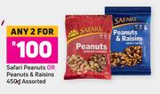 Safari Peanuts Or Peanuts & Raisins Assorted-For 2 x 450g