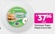 Twinsaver Paper Plates Econo 50s-Each