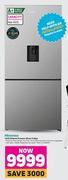 Hisense 463Ltr Bottom Freezer Silver Fridge