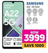 Samsung 6.4" (16.2cm) A22- 5G Violet  