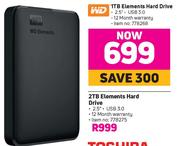 WD 1TB Elements Hard Drive