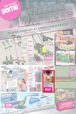 Game : Weekend Warriors (13 November - 23 November 2022), page 1