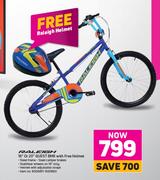 Raleigh 16" Or 20" Quest BMX With Free Helmet