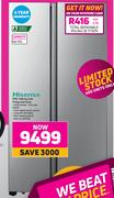 Hisense 516L Side By Inox Fridge H670SIA