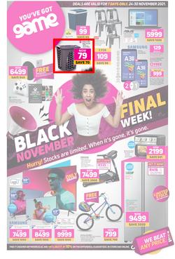Game : Black November Final Week (24 November - 30 November 2021), page 1