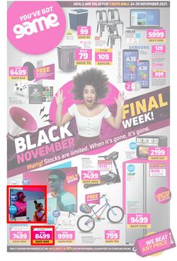 Game : Black November Final Week (24 November - 30 November 2021), page 1