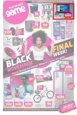 Game : Black November Final Week (24 November - 30 November 2021), page 1
