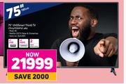 LG 75" UHD Smart ThinQ TV 75UP7550PVC.AFB
