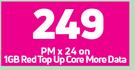 2 x Oppo A15 4G Smartphone-On 1GB Red Top Up Core More Data + On Promo 65
