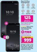 2 x Tecno Pop 2 X Plus Smartphone-On Red Flexi 125 + On Promo 65