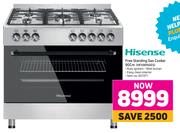 Special Hisense Free Standing Gas Cooker 90cm HFS905GES m.guzzle .za