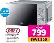 Defy 20L Solo Microwave Silver DMO381