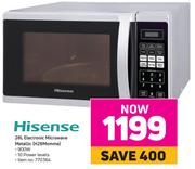 Hisense 28L Electronic Microwave Metallic H28MOMME
