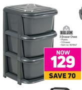 Big Jim 3 Drawer Chest
